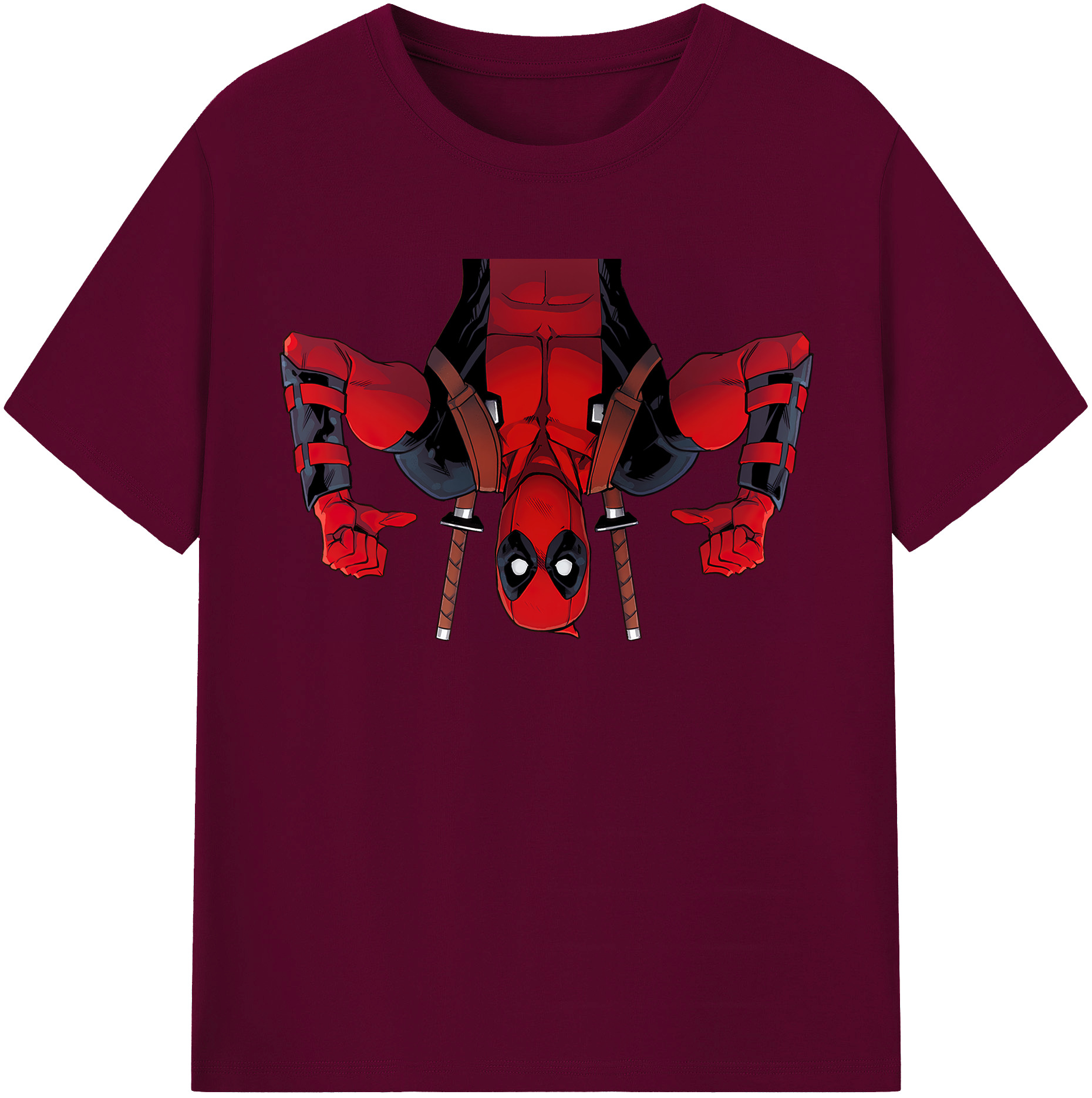 （画像用） Deadpool デッドプール レディースカジュアルプリントTシャツ（綿100％）
